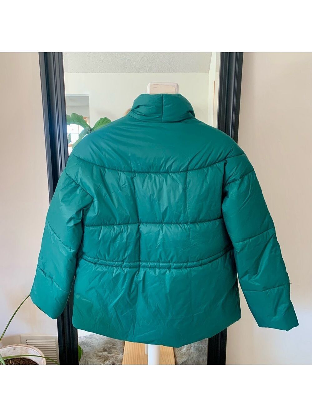 J. CREW Teal Signature Puffer Coat - Picture 5 of 8